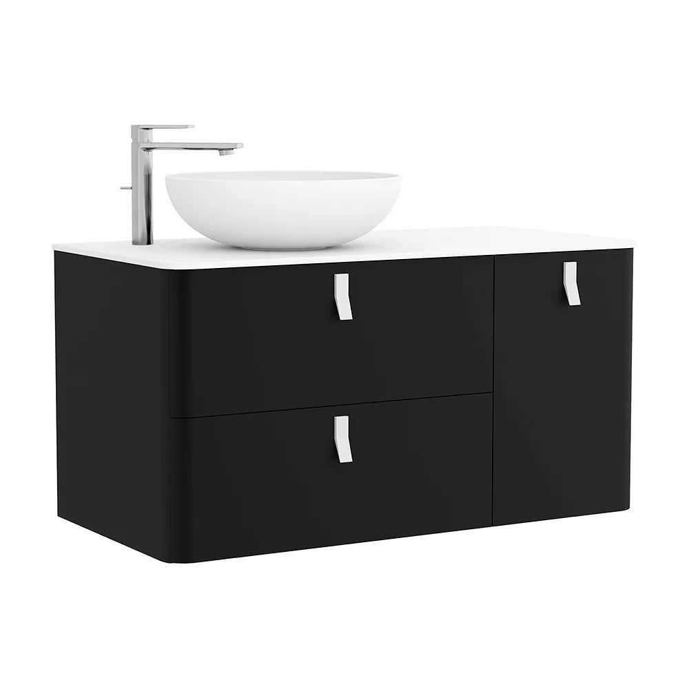 Mueble de Baño Lavabo sobre Encimera Salgar Uniiq 120 cm Negro Mate - Vista 1