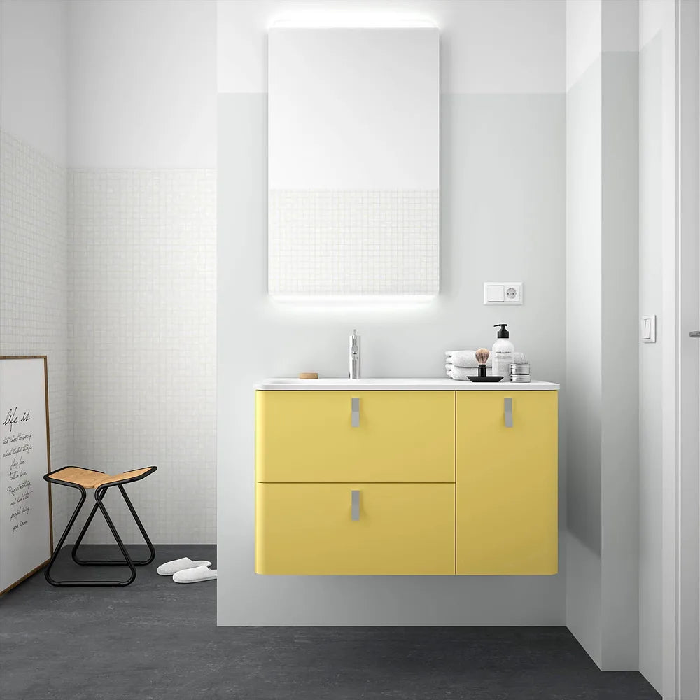 Mueble de Baño con Lavabo Salgar Uniiq 120 cm Amarillo Paja - Vista 2
