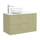 Mueble de Baño Lavabo sobre Encimera Salgar Uniiq 120 cm Verde Salvia