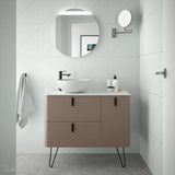 Freestanding Bathroom Vanity Unit Countertop Basin Salgar Uniiq 120 cm