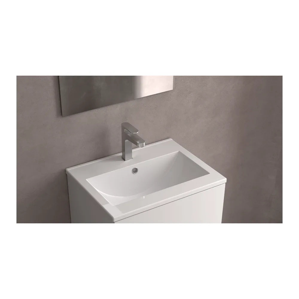 Mueble de Baño Suspendido con Lavabo y 2 Cajones Salgar Fussion Line Blanco Mate - Vista 5