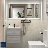 Mueble de Baño Suspendido con Lavabo y 2 Cajones Salgar Fussion Line Pino Bahía
