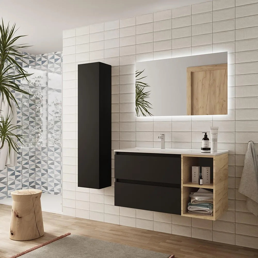 Mueble de Baño Salgar Bequia Negro Mate - Vista 2