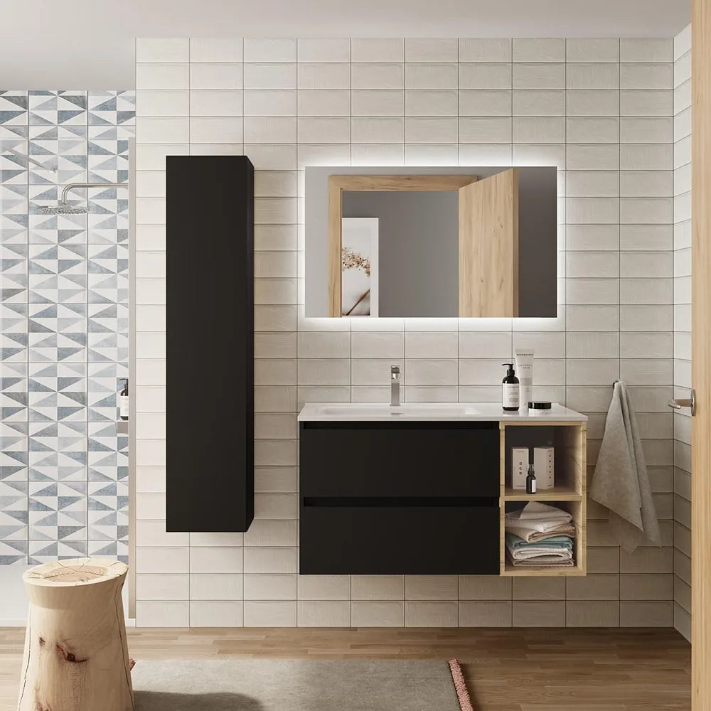 Mueble de Baño Salgar Bequia Negro Mate - Vista 3
