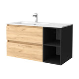 Bathroom Vanity Unit Salgar Bequia Matte Black