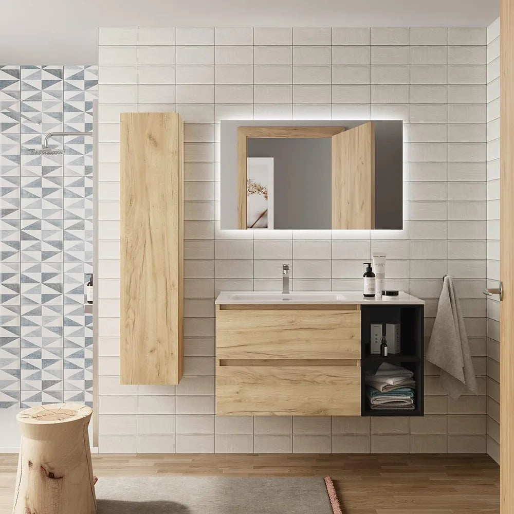Mueble de Baño Salgar Bequia Negro Mate - Vista 3
