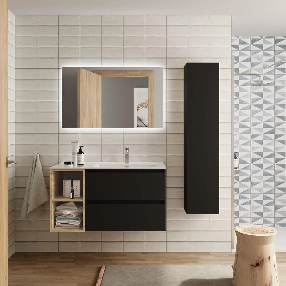 Mueble de Baño Salgar Bequia Negro Mate - Vista 3