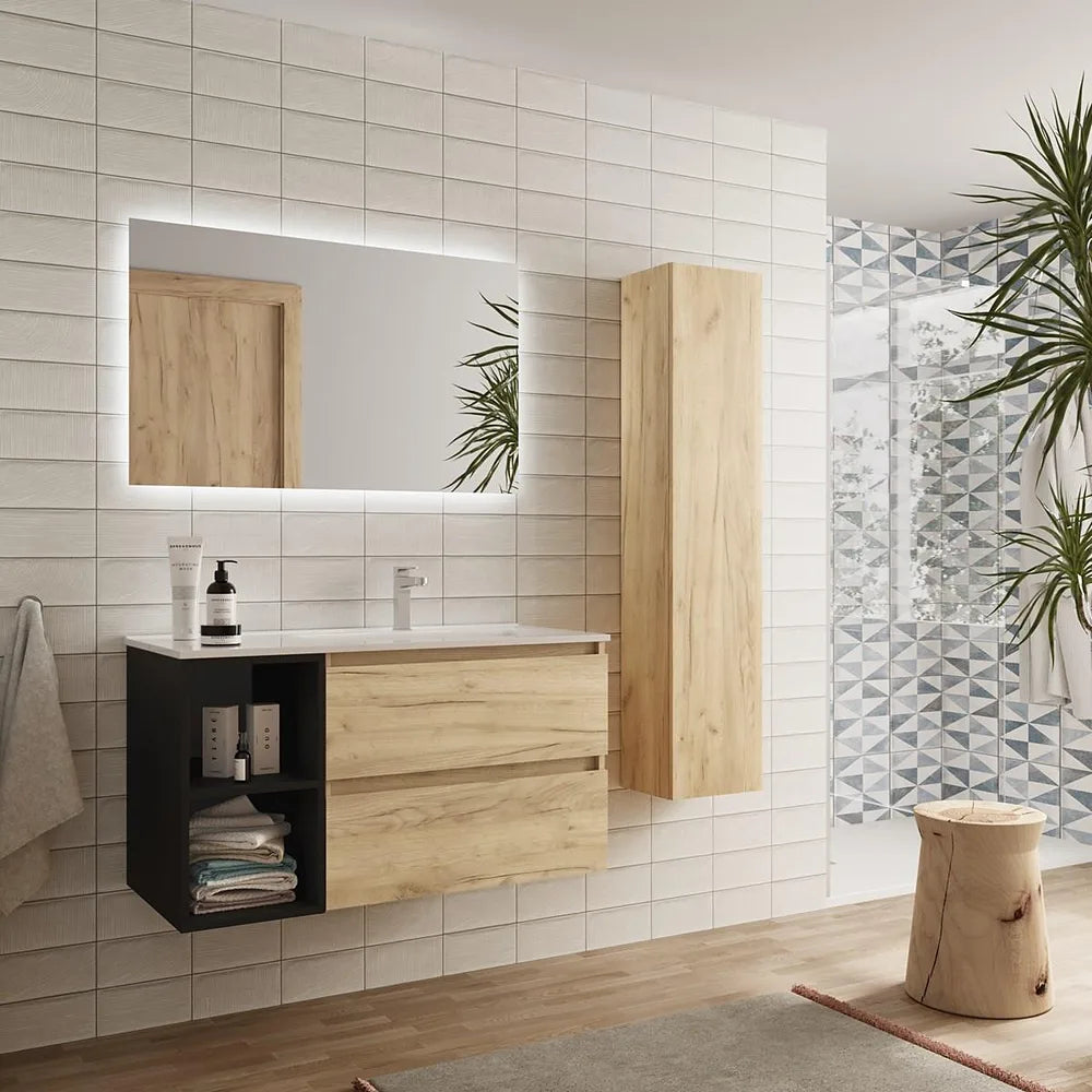 Mueble de Baño Salgar Bequia Negro Mate - Vista 2