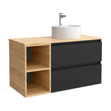 Bathroom Vanity Unit Salgar Bequia Matte Black