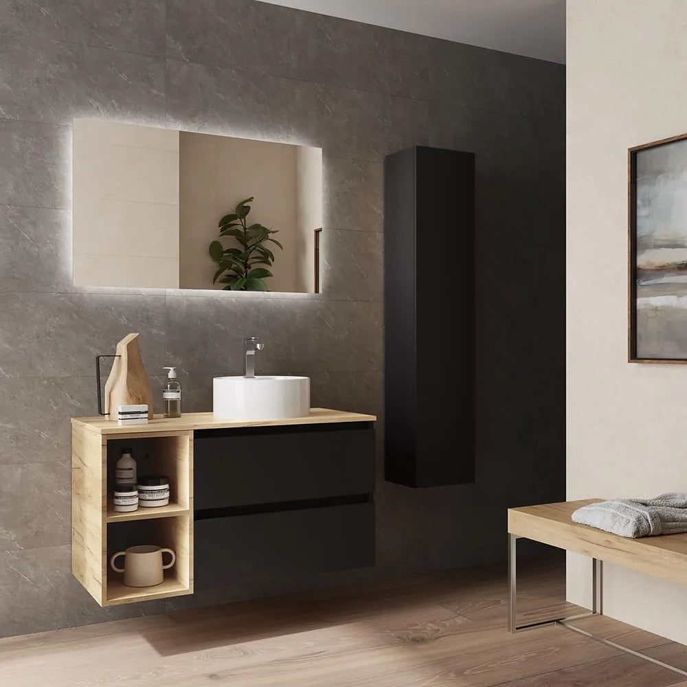 Mueble de Baño Salgar Bequia Negro Mate - Vista 2