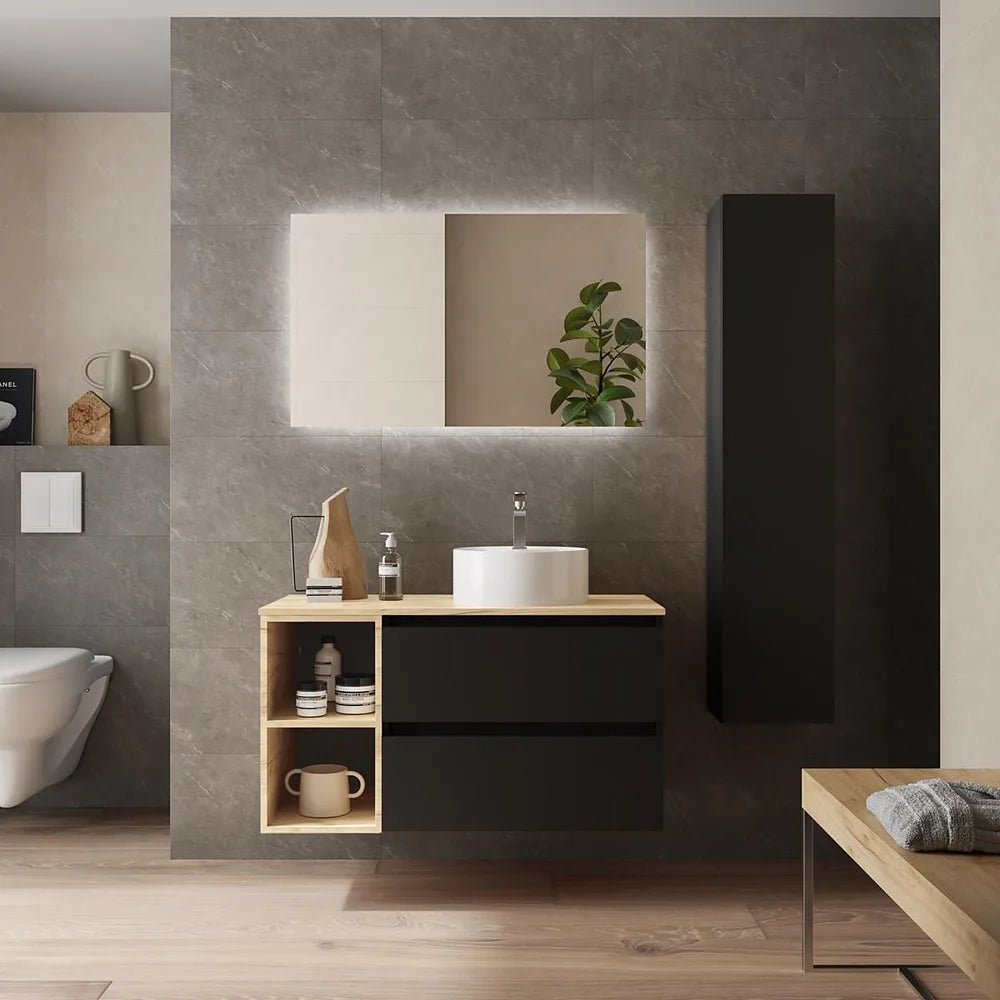 Mueble de Baño Salgar Bequia Negro Mate - Vista 3