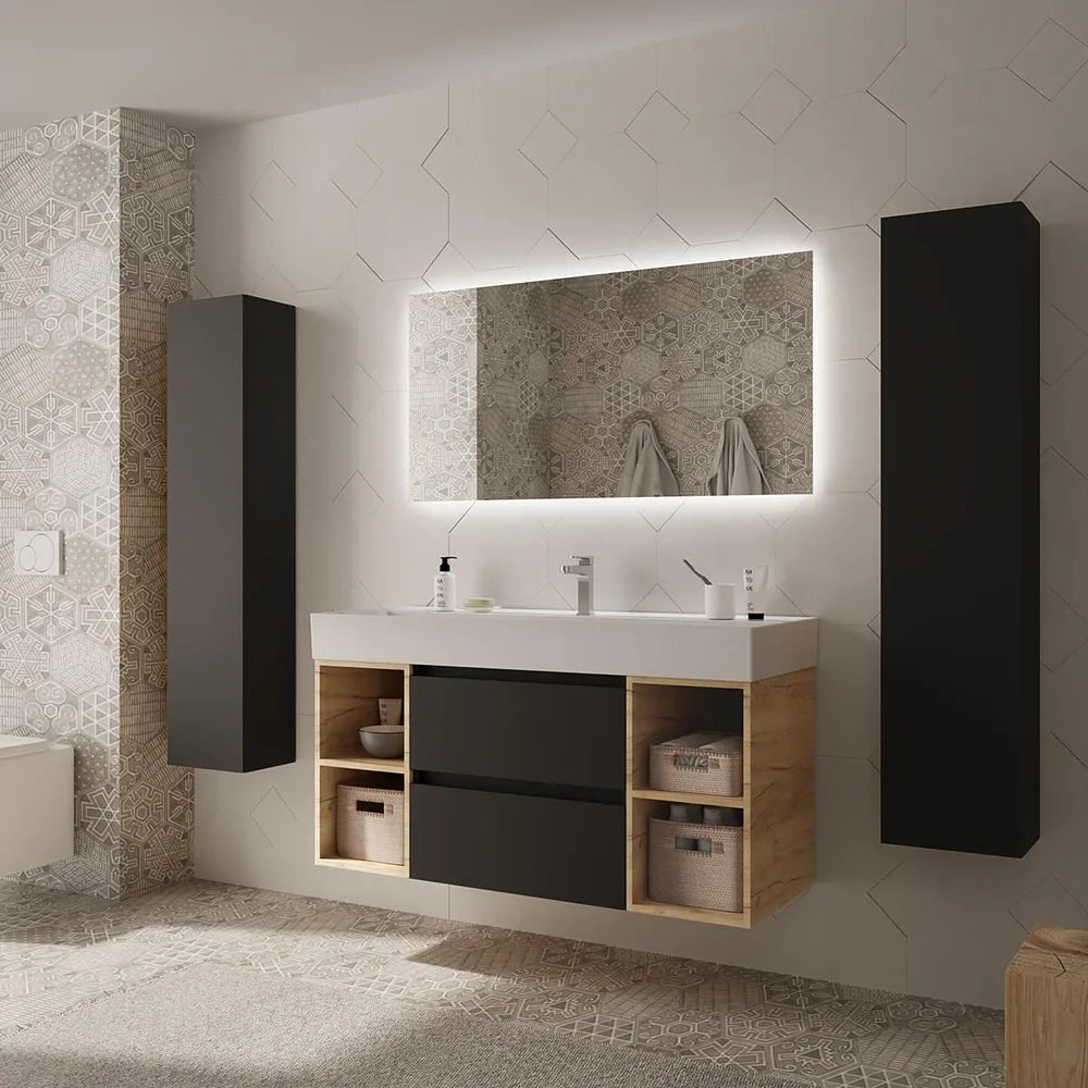 Mueble de Baño Salgar Bequia Negro Mate - Vista 3