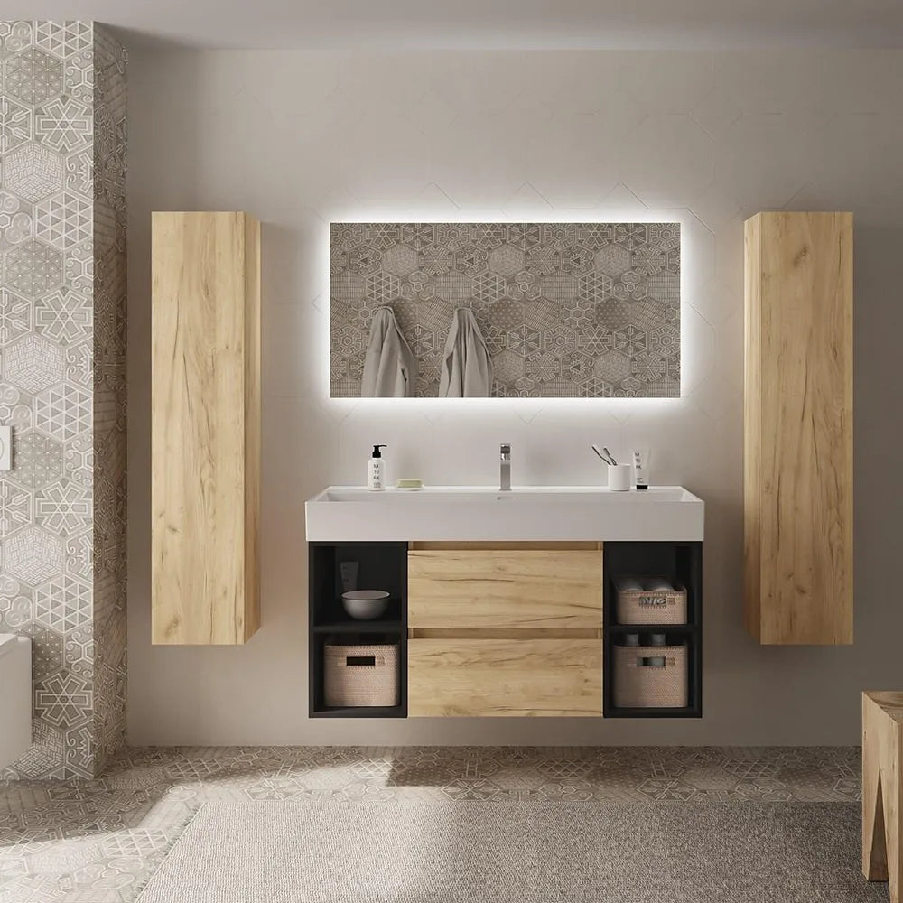 Mueble de Baño Salgar Bequia Negro Mate - Vista 2