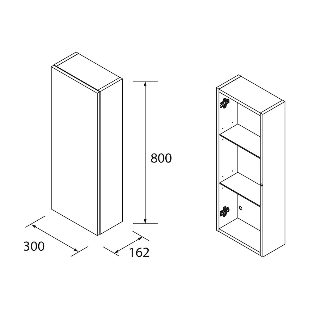 Mueble de Baño con Patas con Lavabo y 3 Cajones Salgar Spirit 90 cm Negro Mate - Vista 14