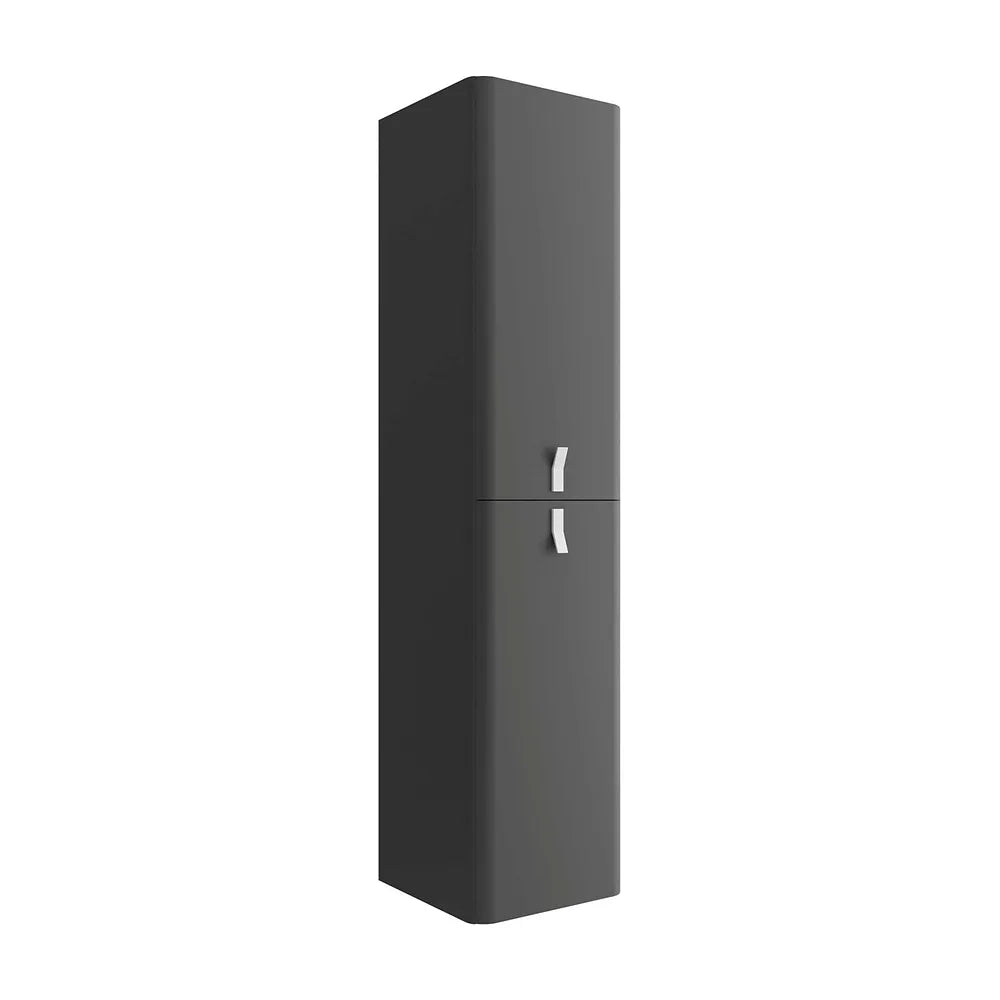 Mueble de Baño Suspendido con Lavabo y 2 Cajones Salgar Uniiq 60 cm Gris Antracita - Vista 5