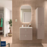 Mueble de Baño Suspendido con Lavabo y 2 Cajones Salgar Uniiq 60 cm