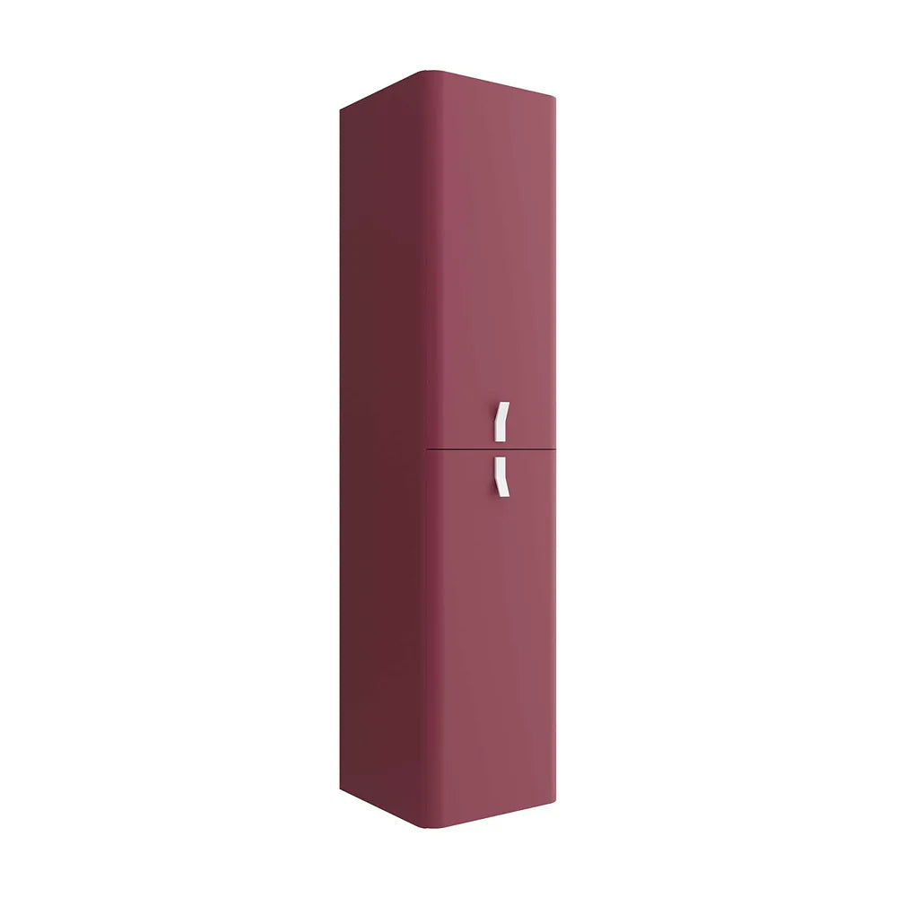 Mueble de Baño Suspendido con Lavabo y 2 Cajones Salgar Uniiq 80 cm Granate - Vista 4
