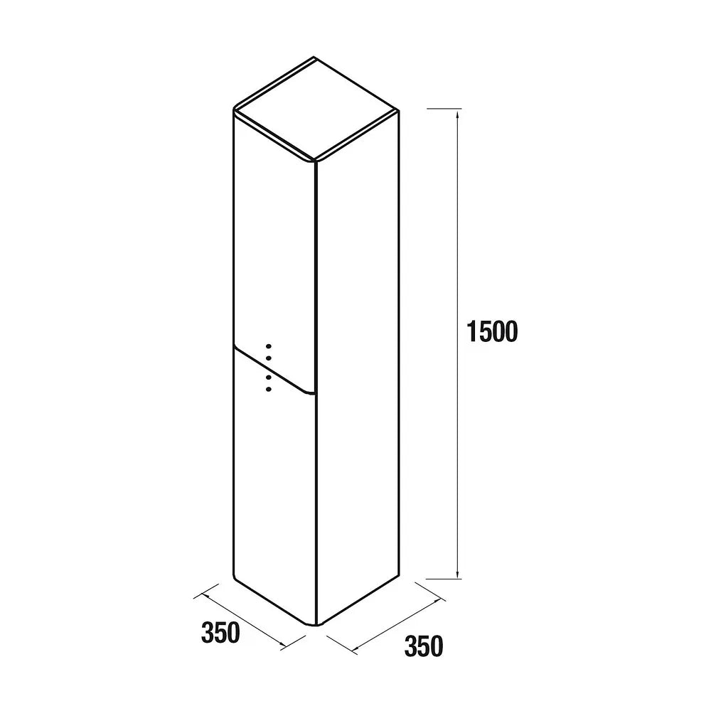 Mueble de Baño Suspendido con Lavabo y 2 Cajones Salgar Uniiq 80 cm - Vista 10
