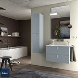 Mueble de Baño Suspendido con Lavabo y 2 Cajones Salgar Uniiq 80 cm