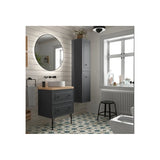 Mueble de Baño 2 Cajones Salgar Renoir 60 cm Gris Antracita