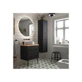 Mueble de Baño 2 Cajones Salgar Renoir 60 cm Negro
