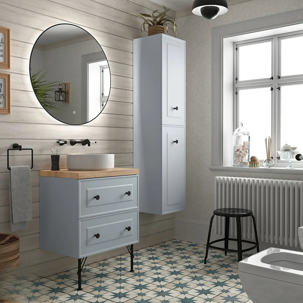 Mueble de Baño 2 Cajones Salgar Renoir Azul - Vista 1