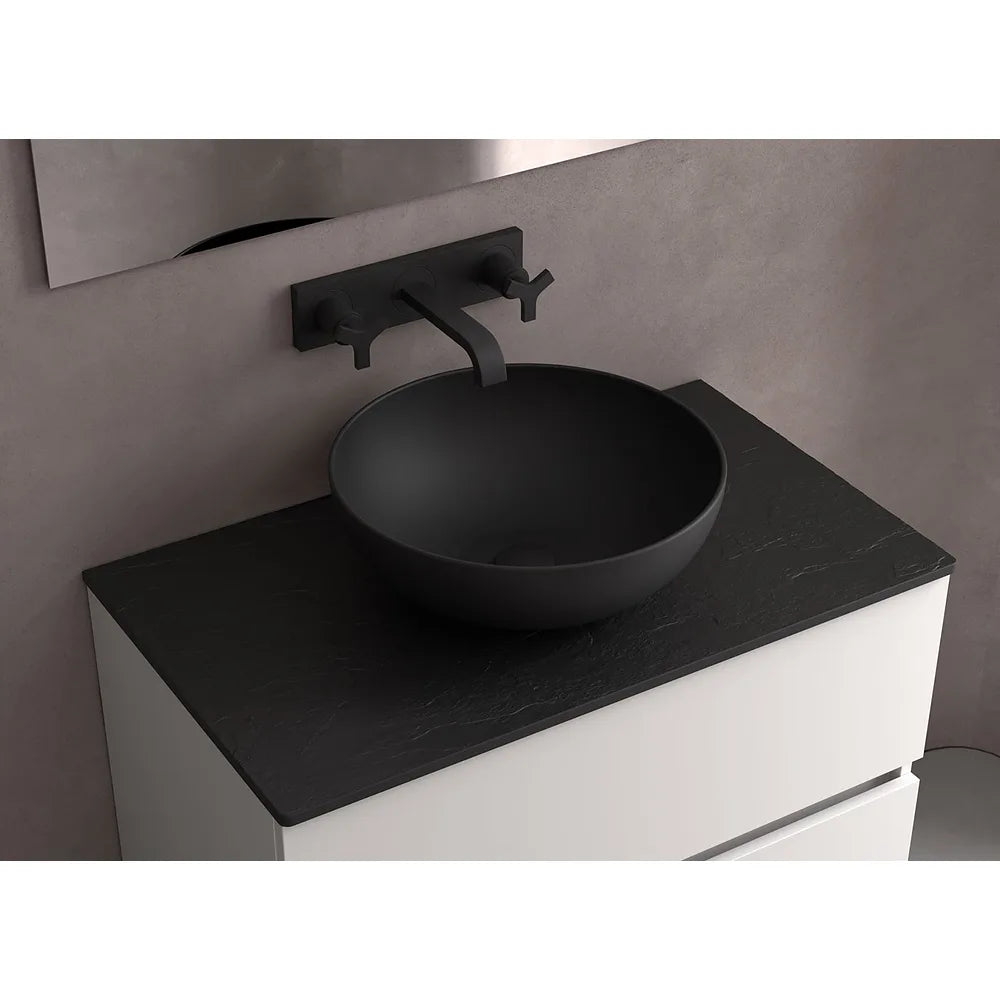 Mueble de Baño 2 Cajones Salgar Renoir 100 cm Gris Antracita - Vista 3