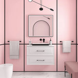 Bathroom Vanity Unit 2 Drawers Salgar Renoir 80 cm White