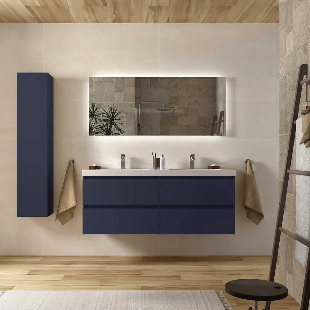 Mueble de Baño con Lavabo Salgar Bequia 140 cm Azul - Vista 1