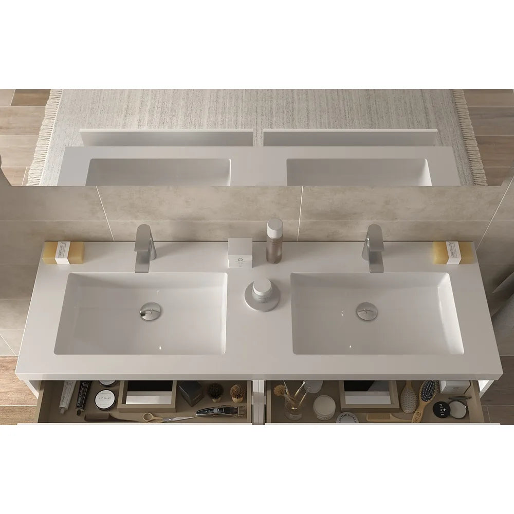 Mueble de Baño con Lavabo Salgar Bequia 140 cm Azul - Vista 3