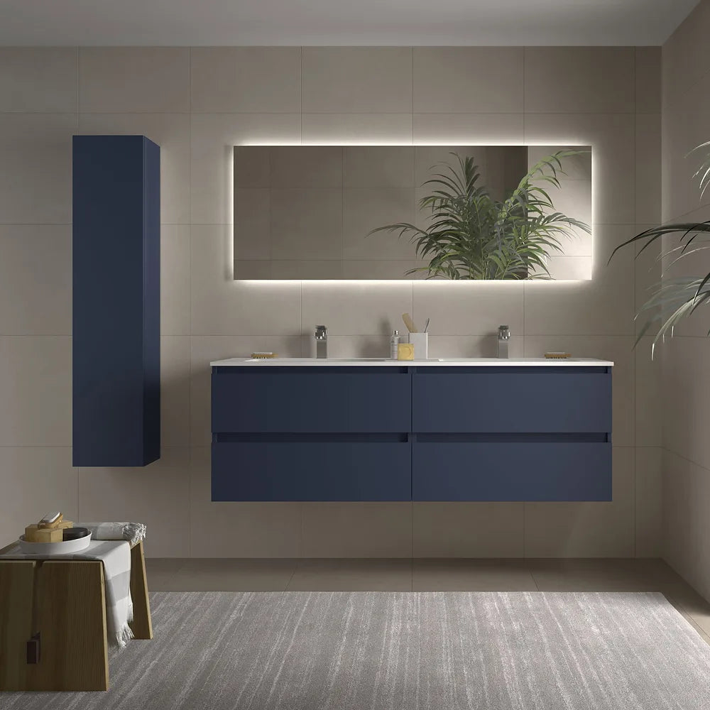 Mueble de Baño con Lavabo Salgar Bequia 160 cm Azul - Vista 1