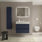 Mueble de Baño con Lavabo Salgar Bequia 80 cm Azul