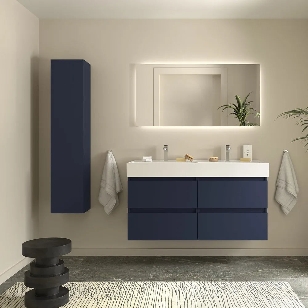 Mueble de Baño Lavabo sobre Encimera Salgar Bequia 120 cm Azul - Vista 1