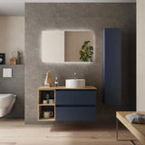 Bathroom Vanity Unit Countertop Basin Salgar Bequia Plus 90 cm Blue