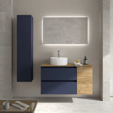 Bathroom Vanity Unit Countertop Basin Salgar Bequia Plus 90 cm Blue