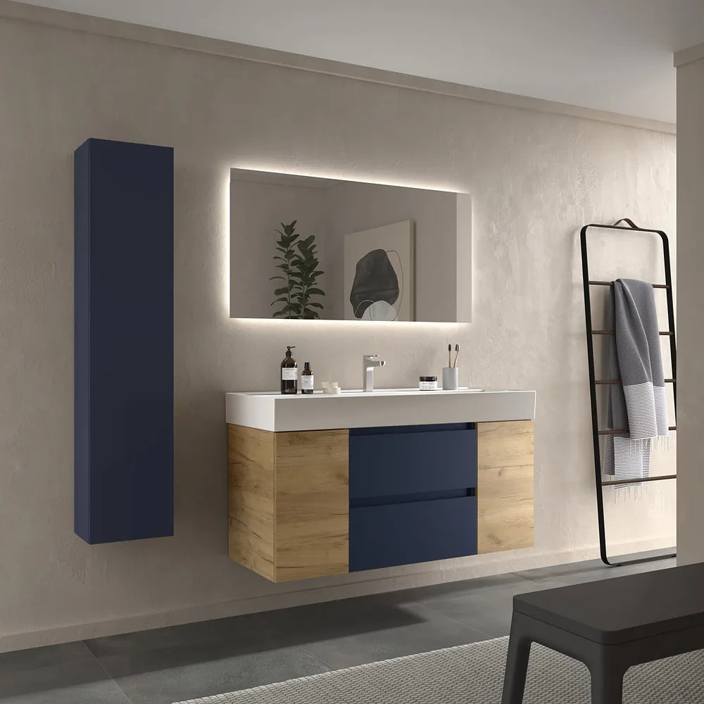 Mueble de Baño con Lavabo Salgar Bequia Plus 120 cm Azul - Vista 2