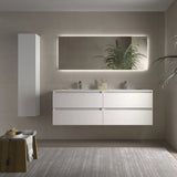 Mueble de Baño con Lavabo Salgar Bequia 160 cm Blanco Mate