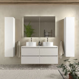 Bathroom Vanity Unit 4 Drawers Salgar Bequia Matte White