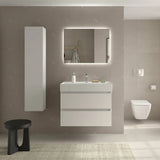 Mueble de Baño con Lavabo Salgar Bequia 100 cm Blanco Mate
