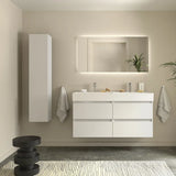 Mueble de Baño con Lavabo Salgar Bequia 120 cm Blanco Mate
