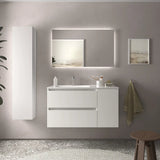 Mueble de Baño con Lavabo Salgar Bequia Plus 100 cm Blanco Mate