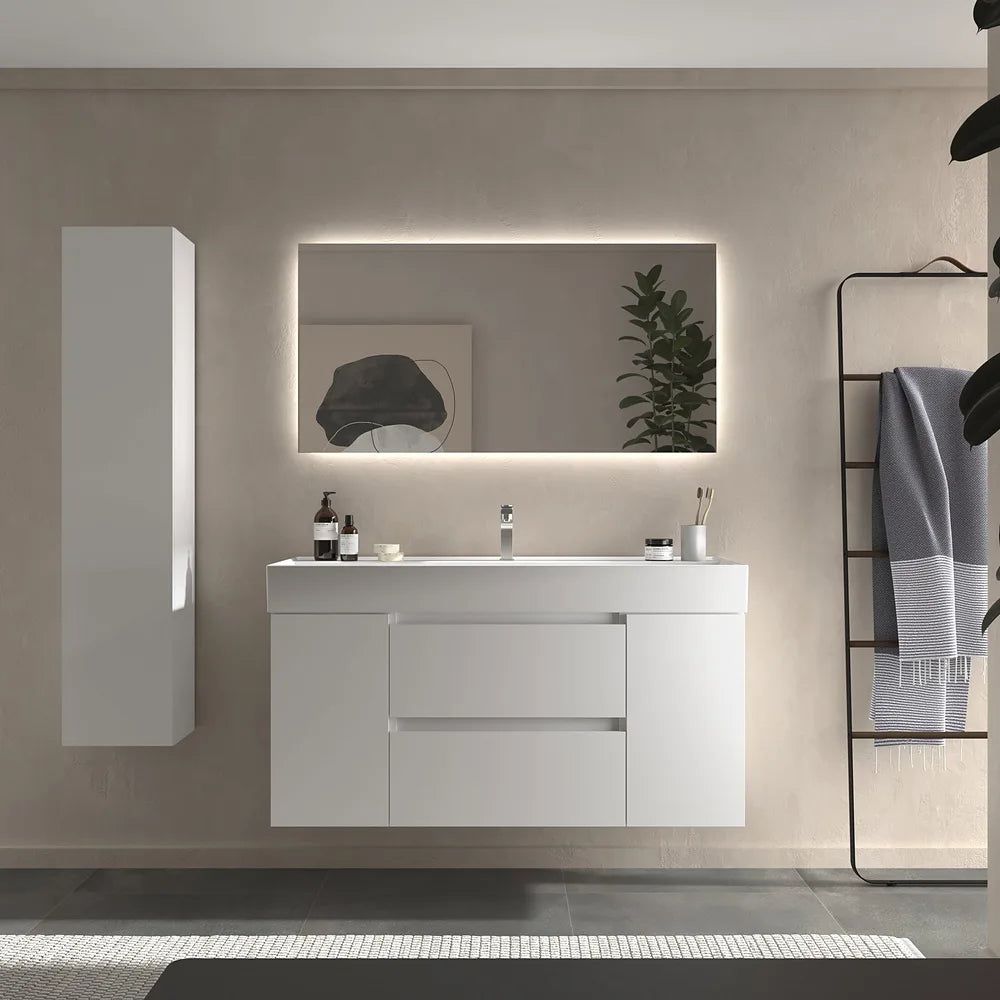 Mueble de Baño con Lavabo Salgar Bequia Plus 120 cm Blanco Mate - Vista 1
