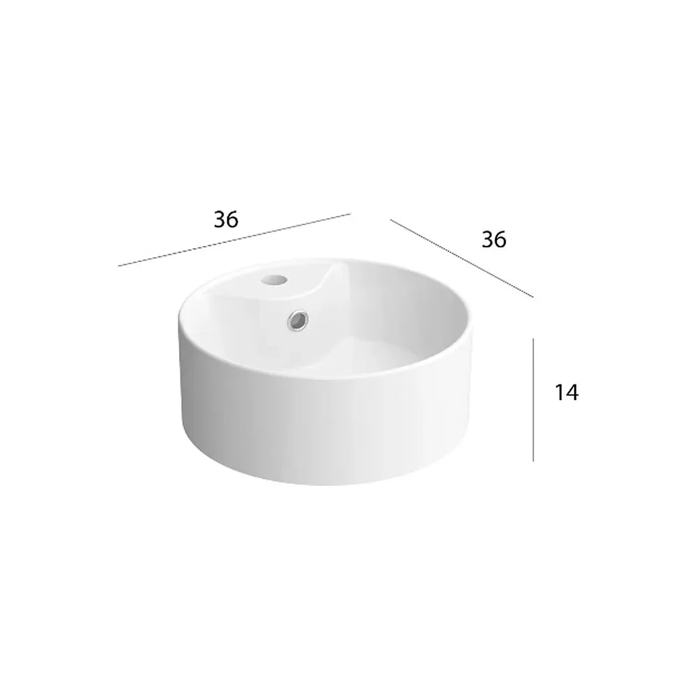 Mueble de Baño Lavabo sobre Encimera Salgar Bequia Plus 90 cm Blanco Mate - Vista 7