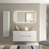 Mueble de Baño Lavabo sobre Encimera Salgar Bequia Plus 120 cm Blanco Mate