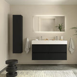 Bathroom Vanity Unit with Basin Salgar Bequia 120 cm Matte Black