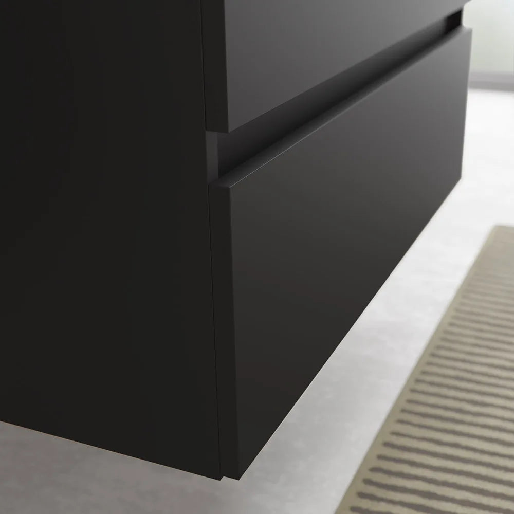 Mueble de Baño con Lavabo Salgar Bequia Plus 100 cm Negro Mate - Vista 4