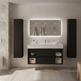 Bathroom Vanity Unit with Basin Salgar Bequia Plus 120 cm Matte Black