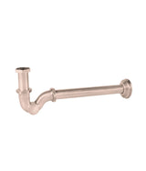 Sifón telescópico para lavabo con acabado oro rosa mate Complementos Tres