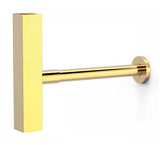 Sifón telescópico para lavabo de diseño moderno con acabado en color oro TRES
