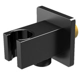 Soporte alcachofa de mano cuadrado negro mate de Valaz